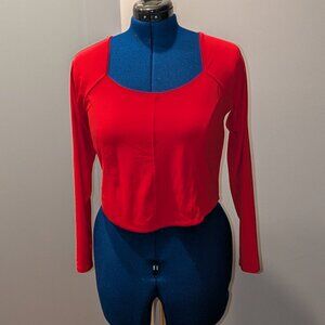 All in Motion fitted long sleeve cropped yoga top  Size:  XL